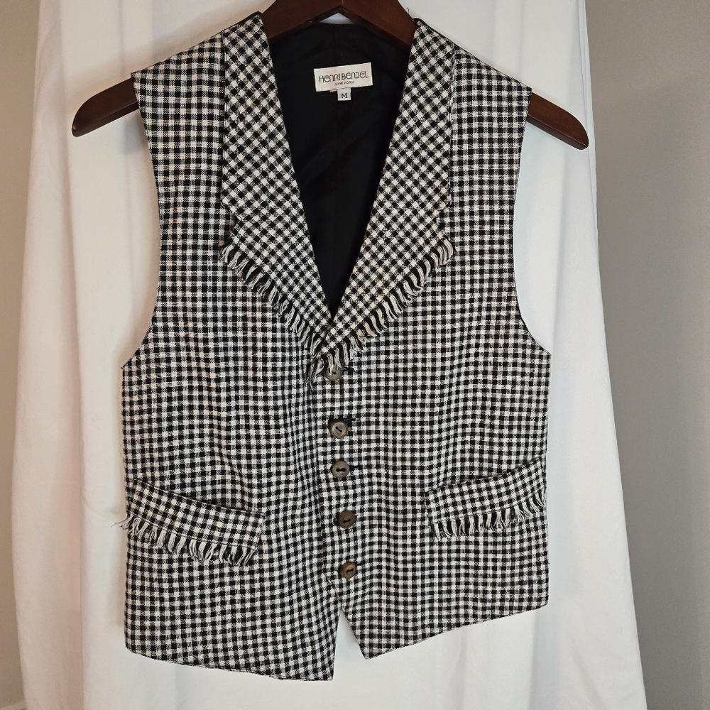 Henri Bendel Vest W/ Fringe Edges
